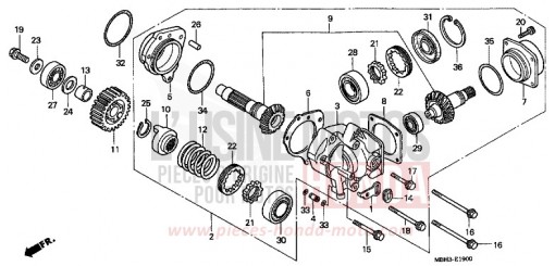 ARBRE TRANSVERSAL VT1100C3X de 1999